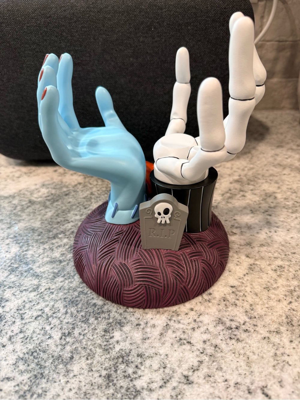 Bath & Body Works Jack Skellington and Sally Hands Candle Holder